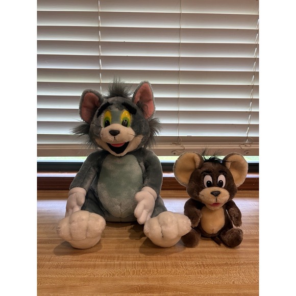 Other - Vintage 1996 Tom & Jerry Plush Set Mighty Star Cartoon Network Turner 90s